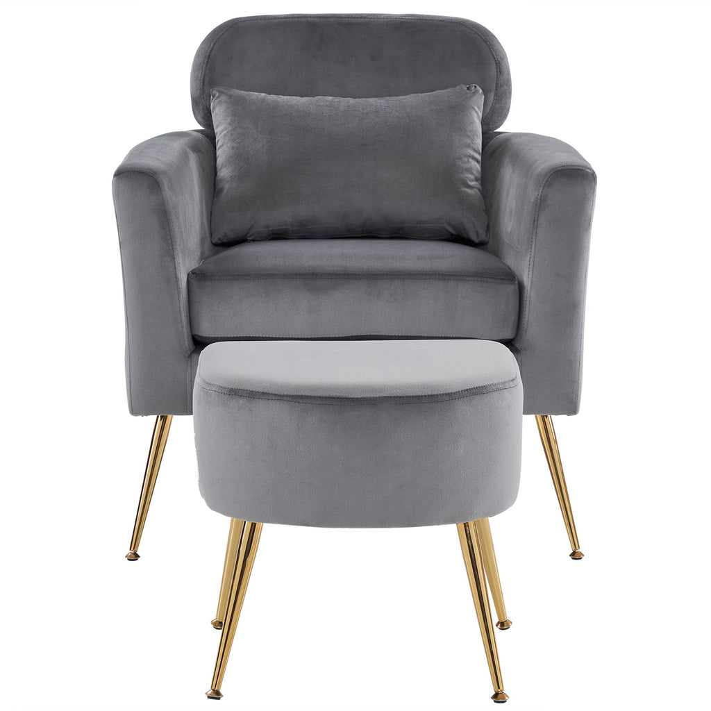 Dark Gray Flannelette Single Chair V961