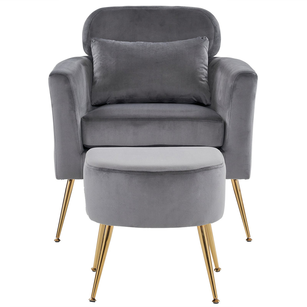 Dark Gray Flannelette Single Chair V961