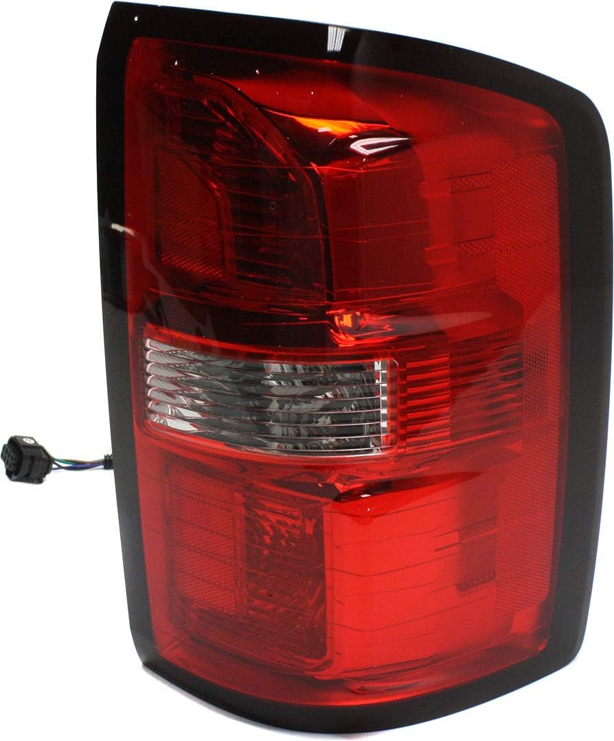 Tail Light Assembly Compatible with 2014-2015 GMC Sierra 1500/2015 GMC Sierra 2500 HD 3500 HD Passenger Side P918220