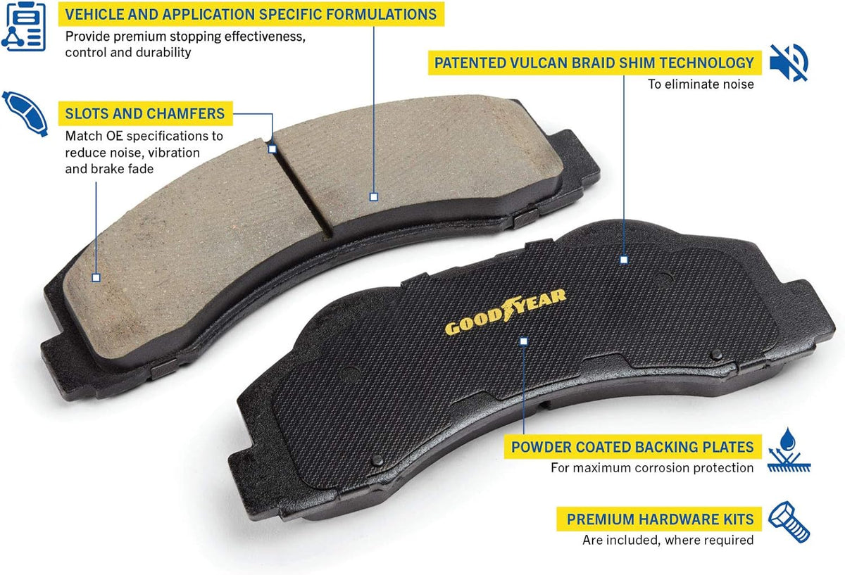 Carbon Ceramic Rear Disc Brake Pads Set X303