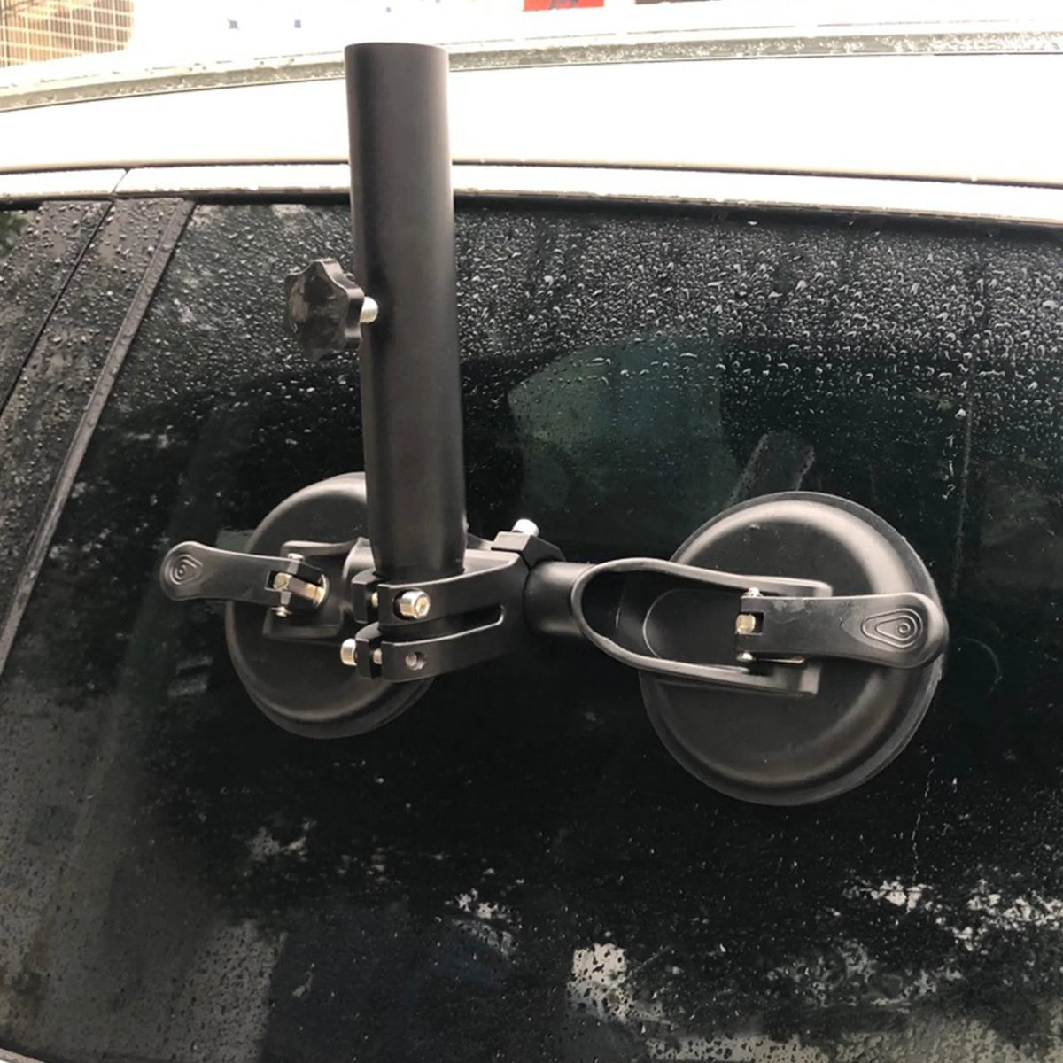 Dual Suction Cup Flag Pole Bracket Holder A16093