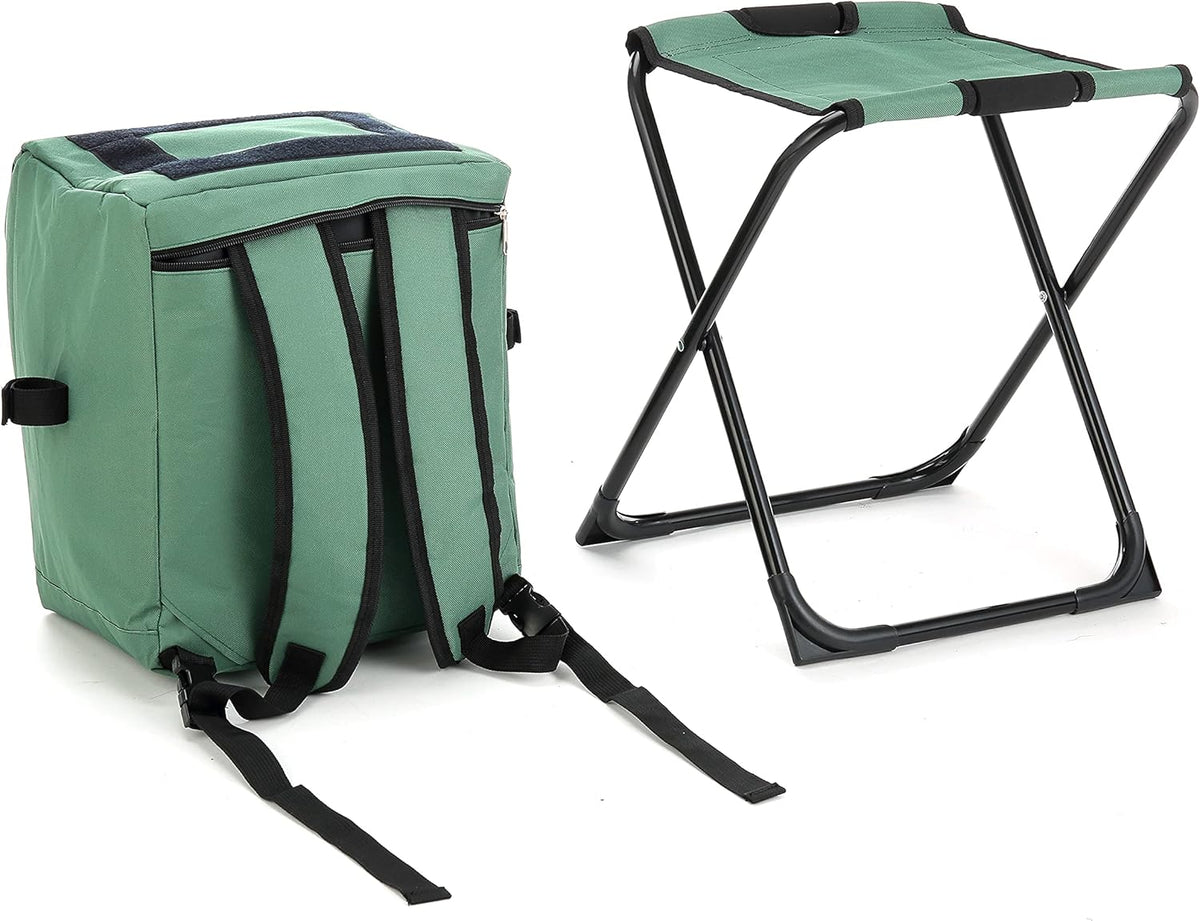 3-in-1 Compact Camp Chair with Insulated Cooler W424