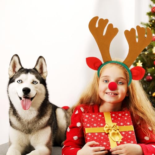 12 PCS Christmas Reindeer Antlers Headband J54314
