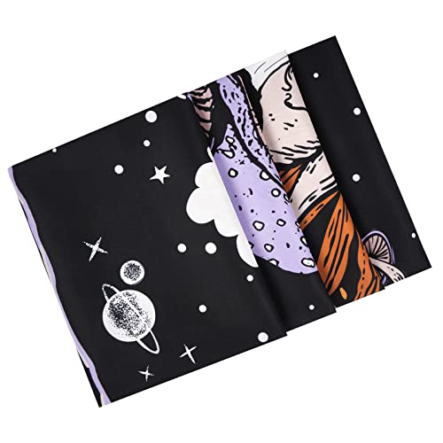 Purple Mushroom Skull Wall Tapestry H8055