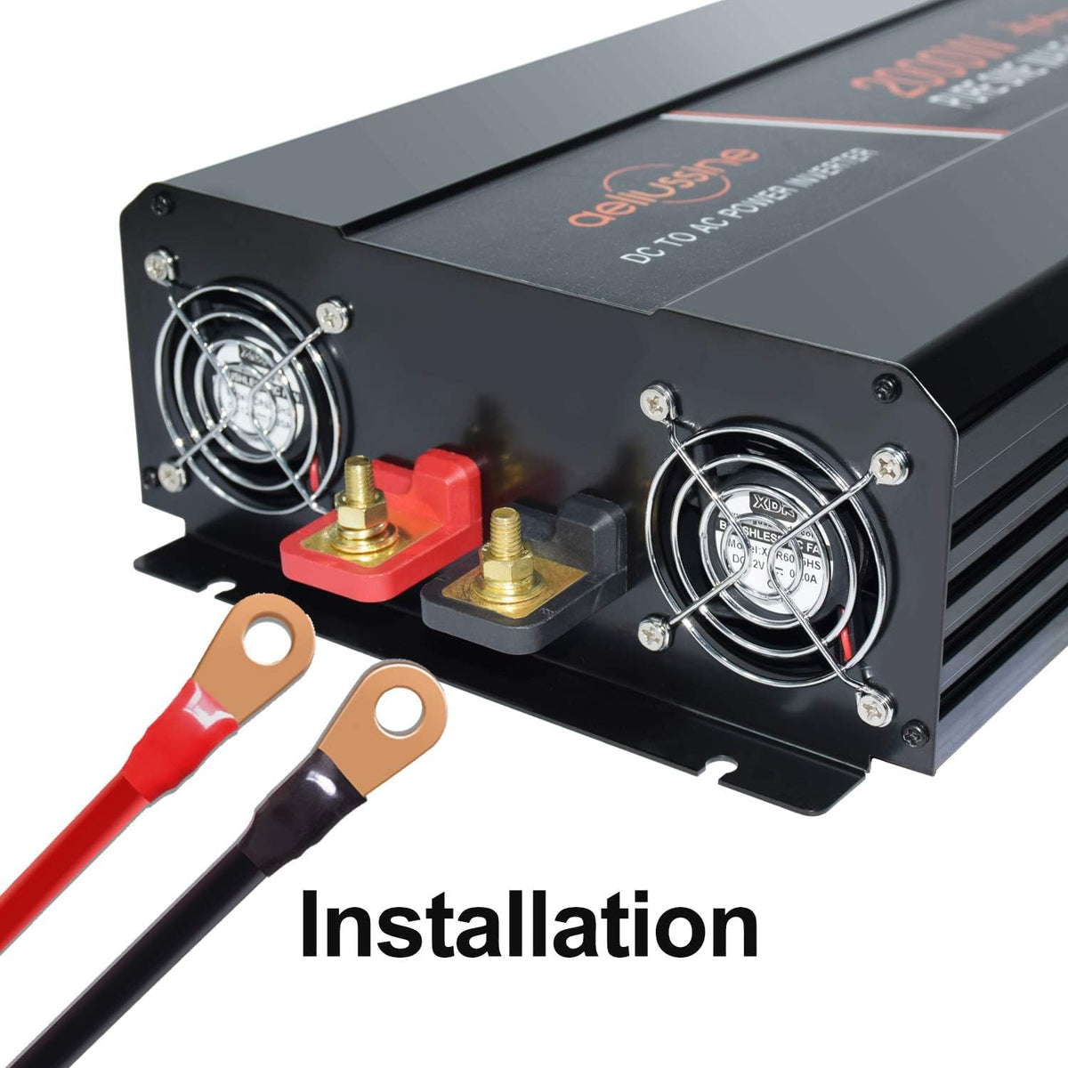 2000 Watt Pure Sine Wave Inverter 12v dc to ac 120v with LCD Display J5795