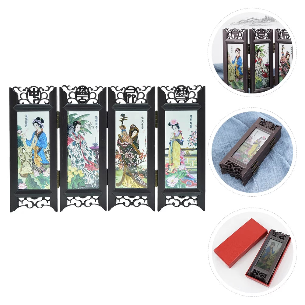 Folding Small Screen Room Divider W15231