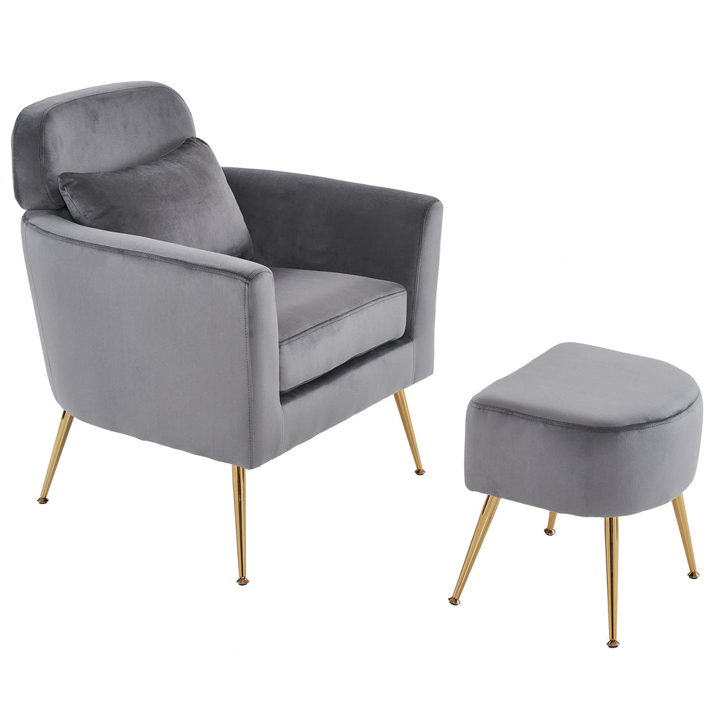 Dark Gray Flannelette Single Chair V961