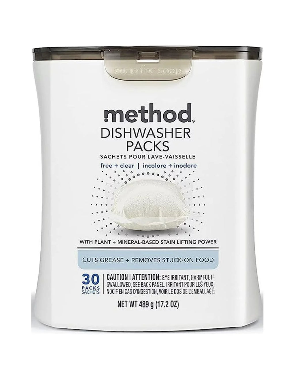 Free & Clear Dishwasher Detergent Pods 30 Pack 17.2 oz F238133