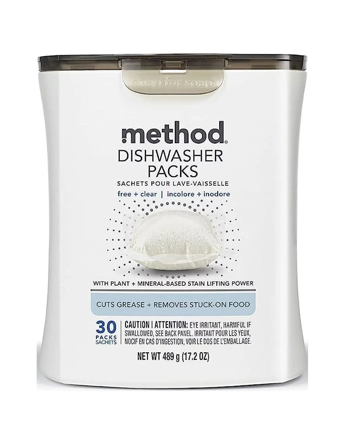 Free & Clear Dishwasher Detergent Pods 30 Pack 17.2 oz F238133