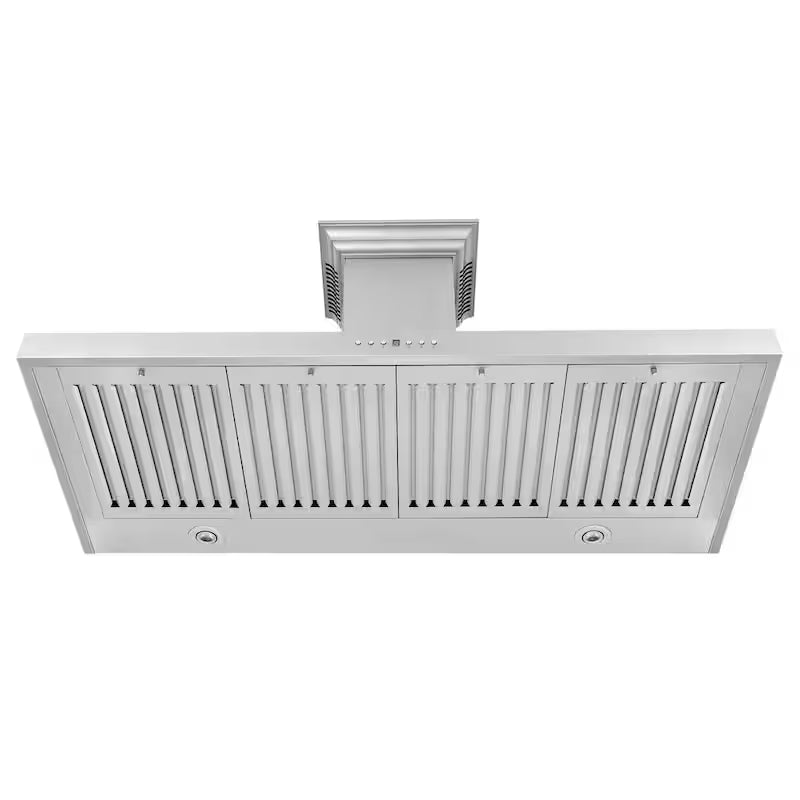48 in. 400 CFM Ducted Wall Mount Range Hood in Stainless Steel O9712