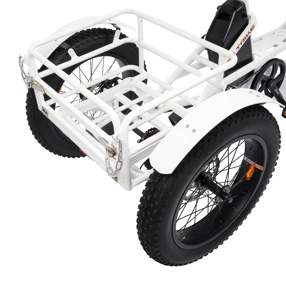 Electric Tricycle Fat Tire 750W 48V White R9242