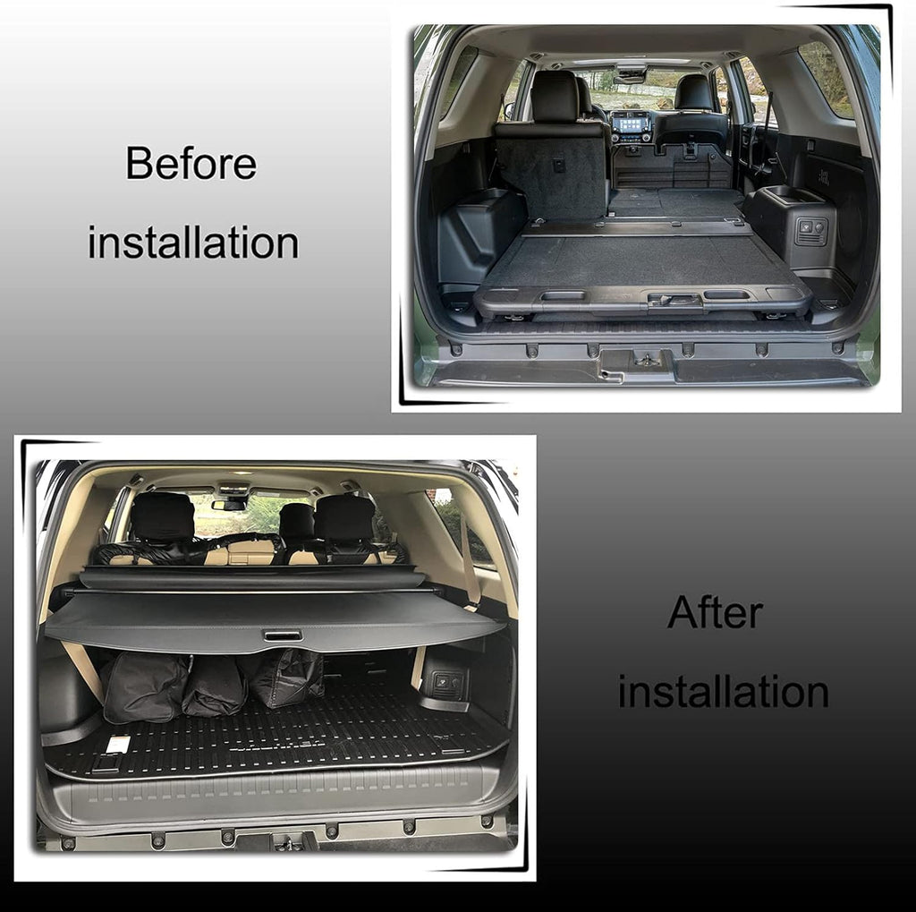 Black Retractable Cargo Cover Y8252