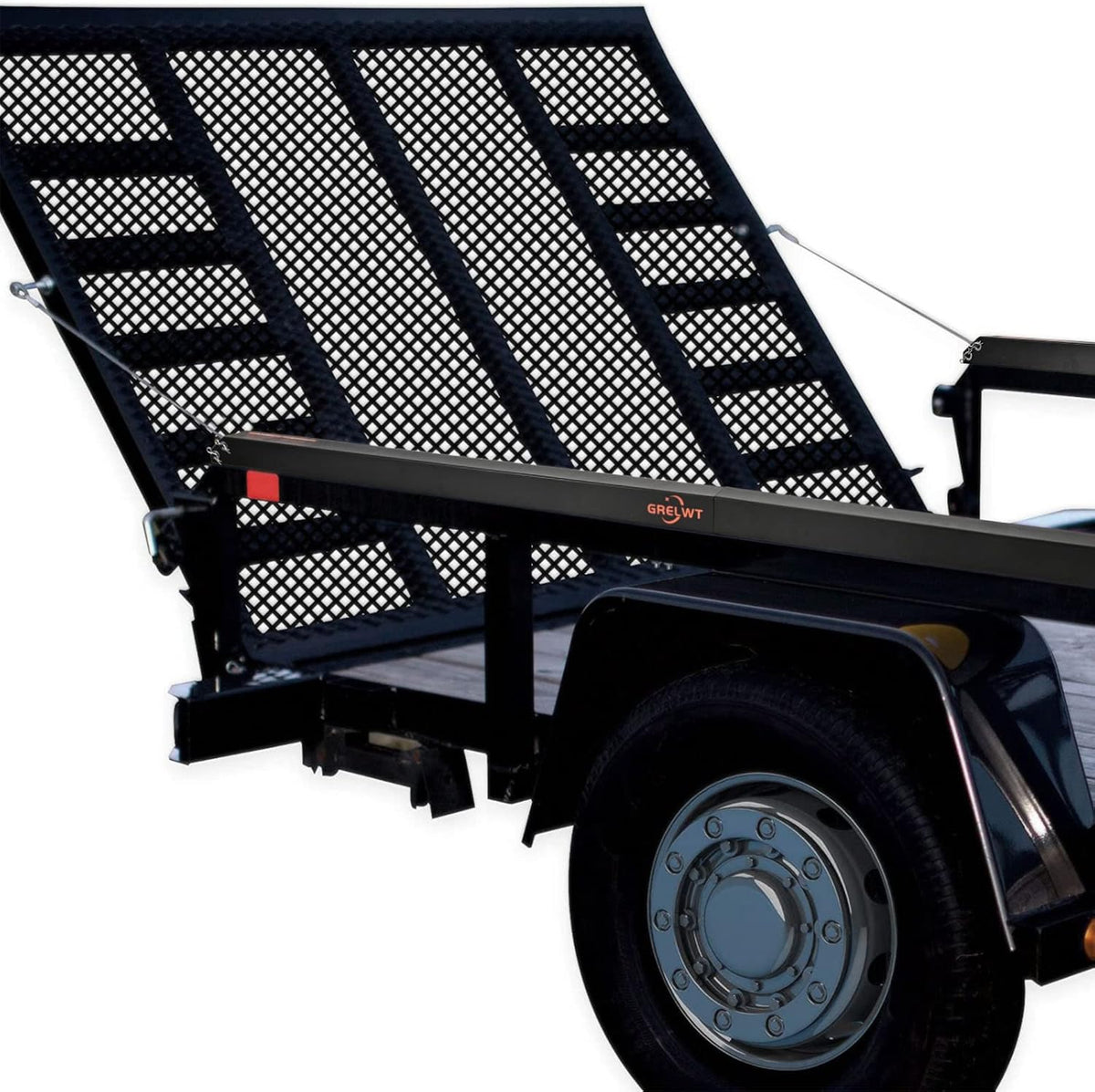 Trailer Gate Lift Assist 2 Sided, Fits Side Rails 10 to 24 Inch, 300 LBS, Black J253078