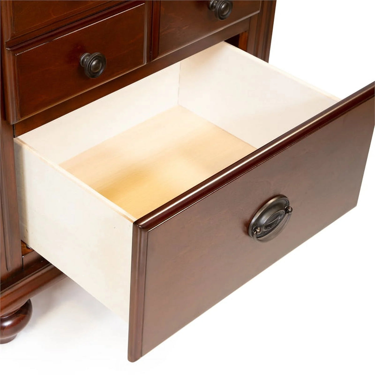 2-Drawer Solid Wood Nightstand in Cherry C6356