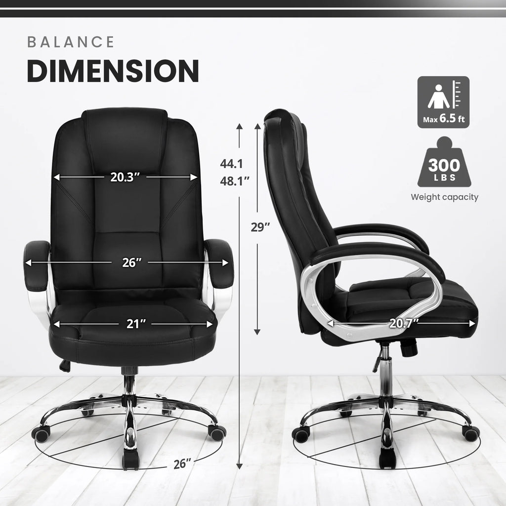 Ergonomic High-Back Leather Office Chair S84683