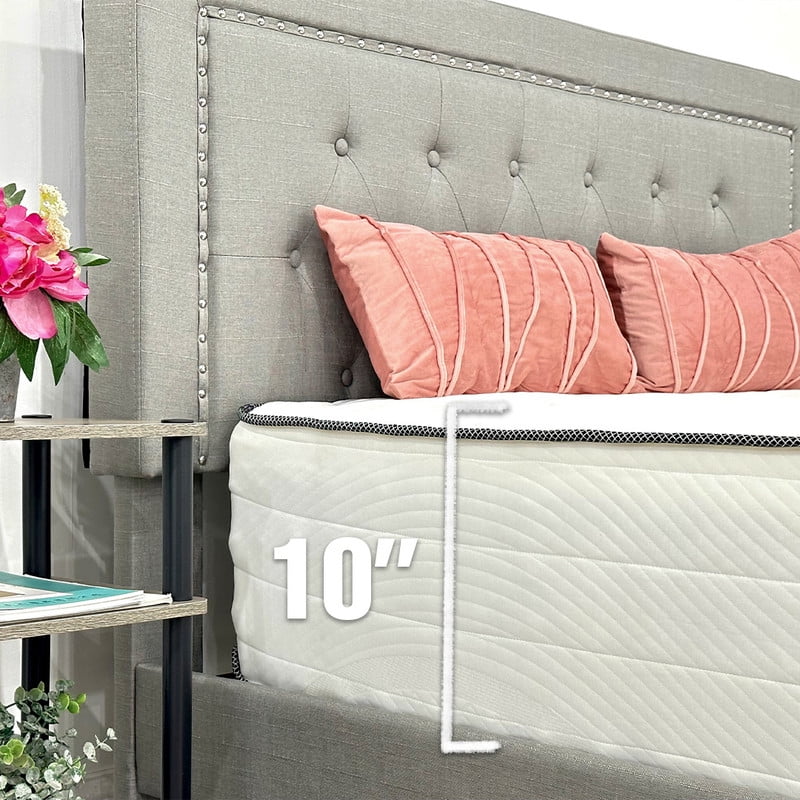 10 Inch Cool Memory Foam & Spring Hybrid Mattress T196