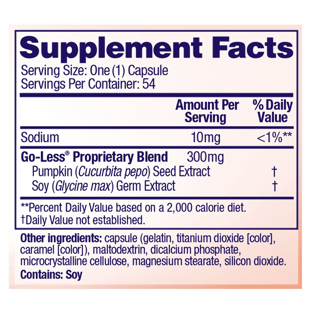 Bladder Control Daily Supplement 54 Count Capsules O452153