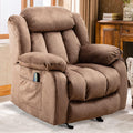 Camel Manual Rocker Recliner with Heat and Vibration W182