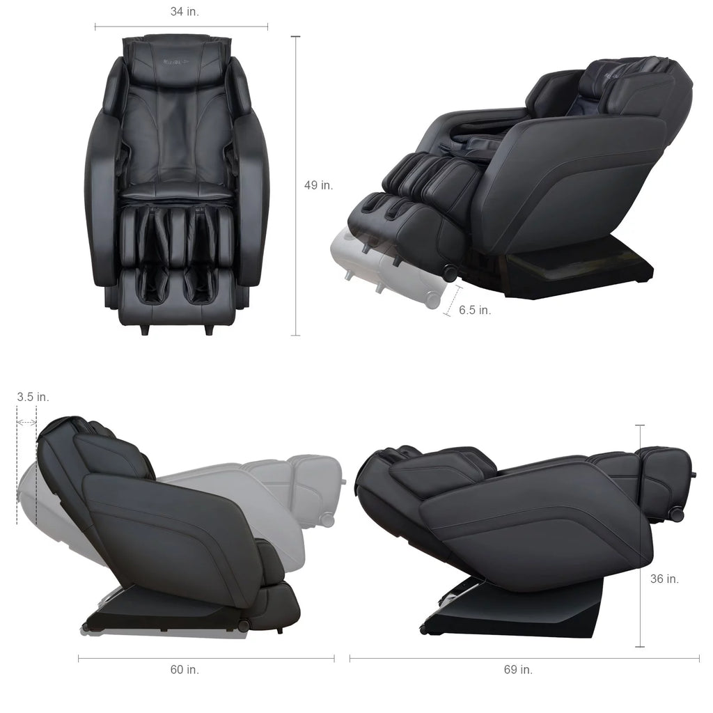 Full Body Zero Gravity Shiatsu Massage Chair with Heat and Air Massage System O66208