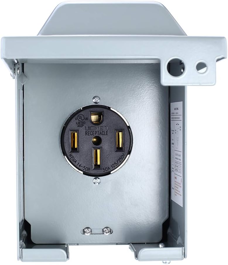 50 Amp 125/250 Volt RV Power Outlet Box K73135