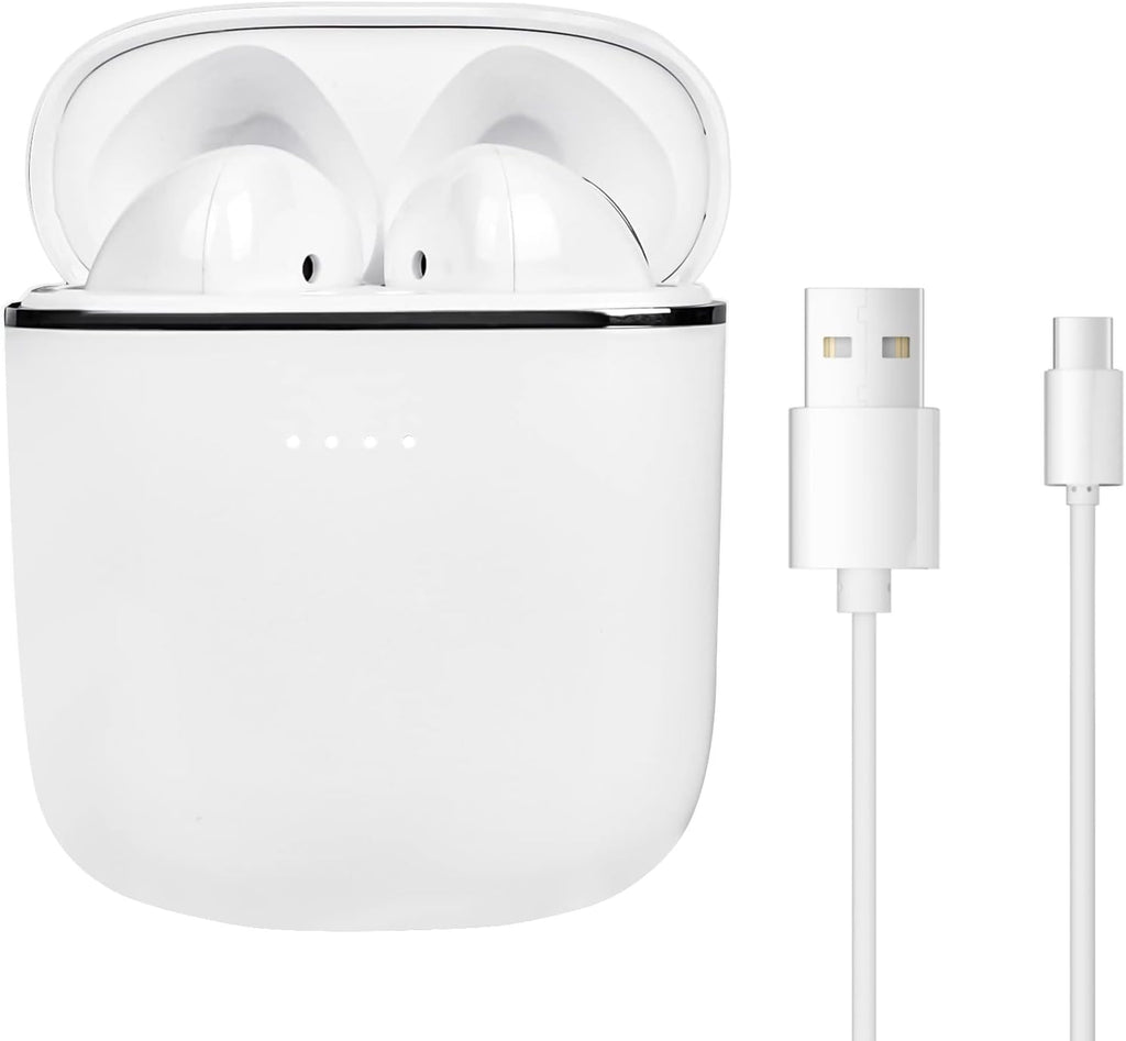White Bluetooth 5.1 Wireless Earbuds Y470771