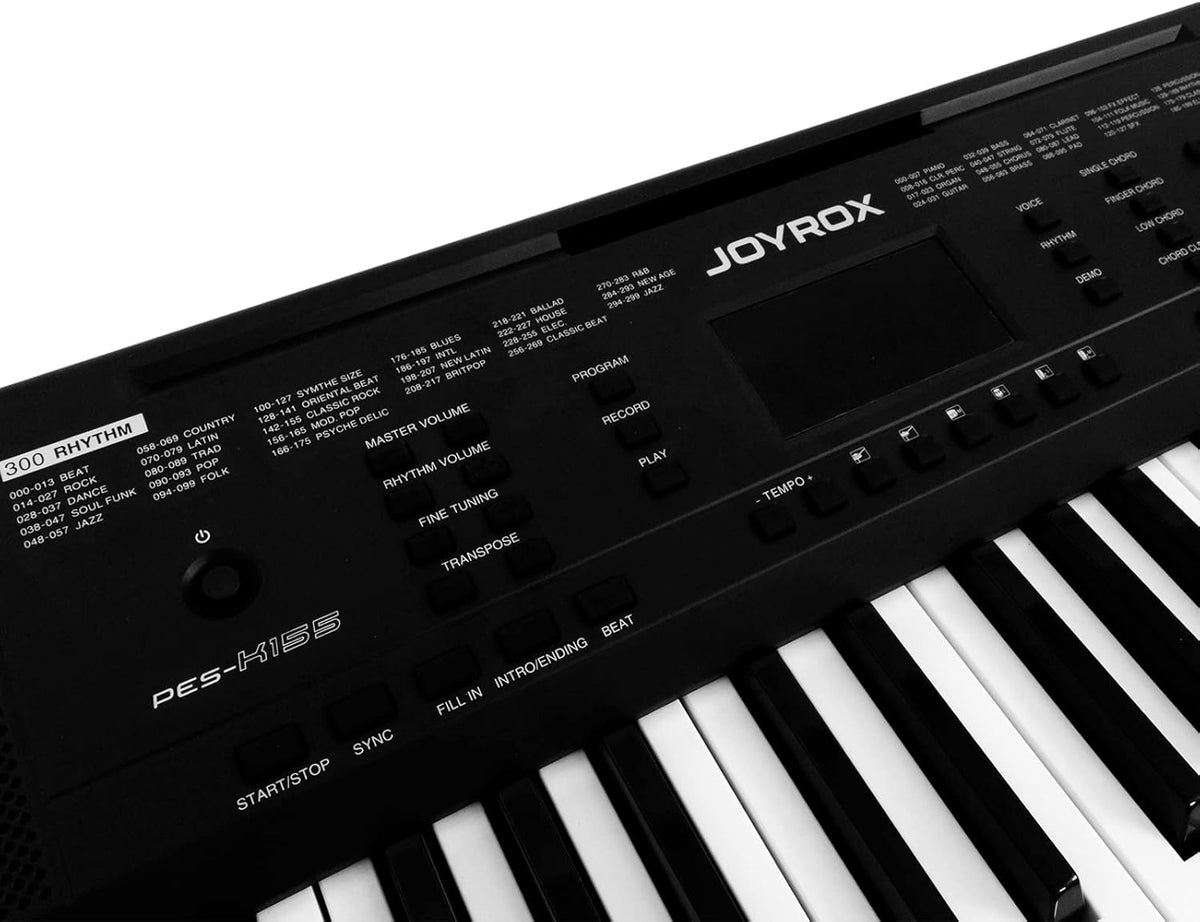 61 Key Keyboard Piano with Stand, Bench, Headphones, Speakers T204683