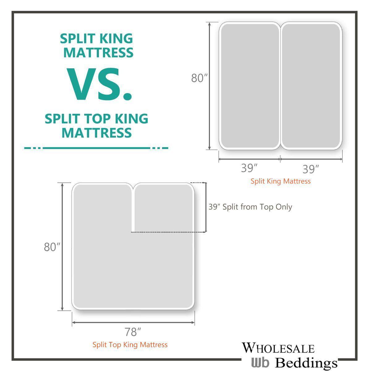 Split King Bamboo Bed Sheets with Deep Pockets S9019
