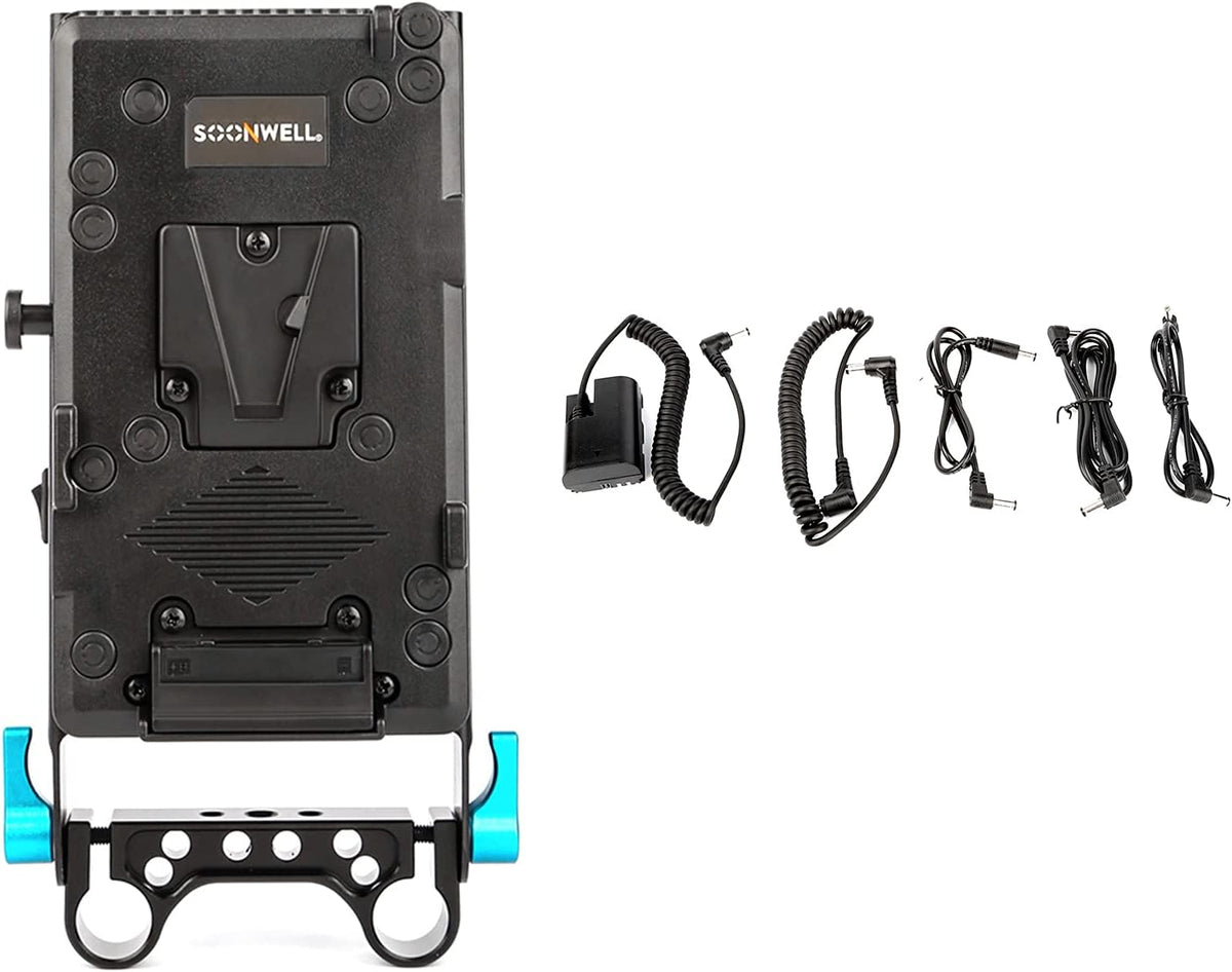 V Lock Mounting Plate Power Supply Splitter with 15mm Rod Clamp R771953