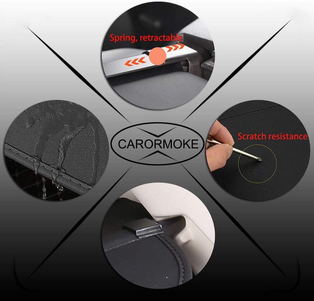 Black Retractable Cargo Cover Y8252