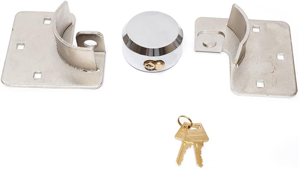 2pcs Garage Shed Door Lock Shackle Padlock with Keys G326224
