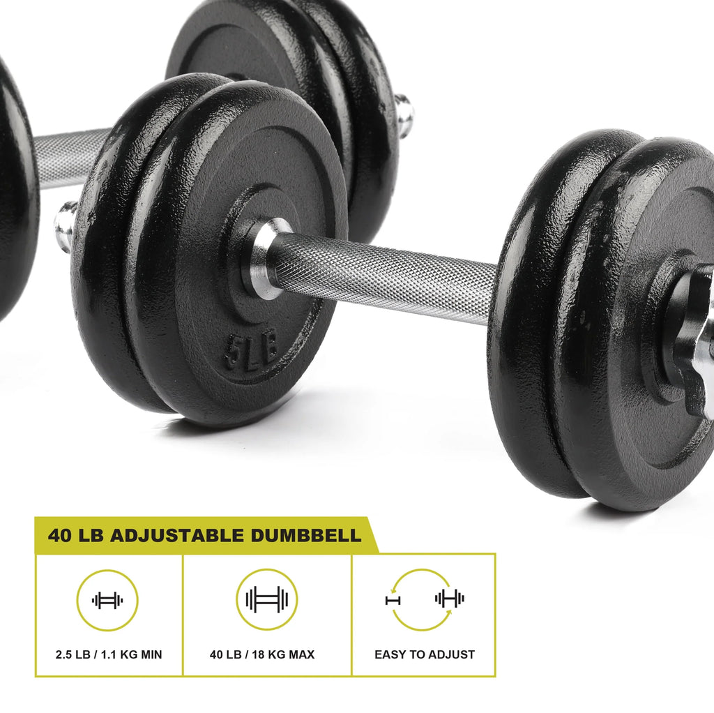 40lb Adjustable Dumbbell Set L132089