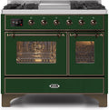 40 Dual Fuel Propane Gas Range Emerald Green P776