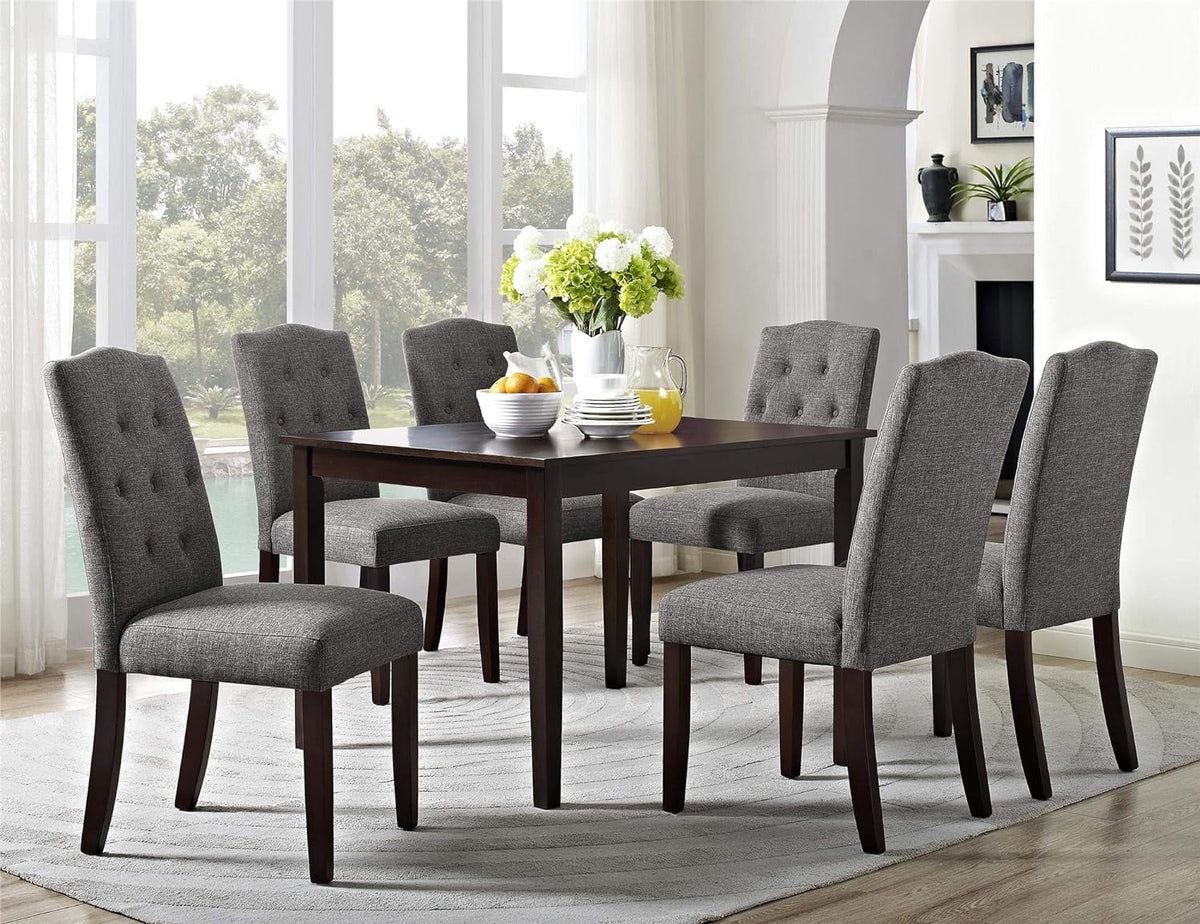 Gray Upholstered Dining Chair H5963