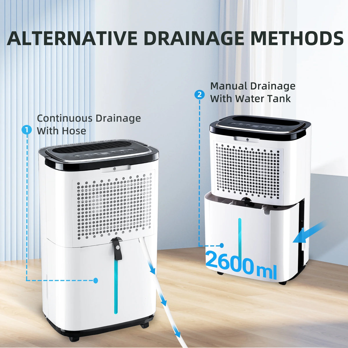 30 Pints Dehumidifier with Drain Hose O41013