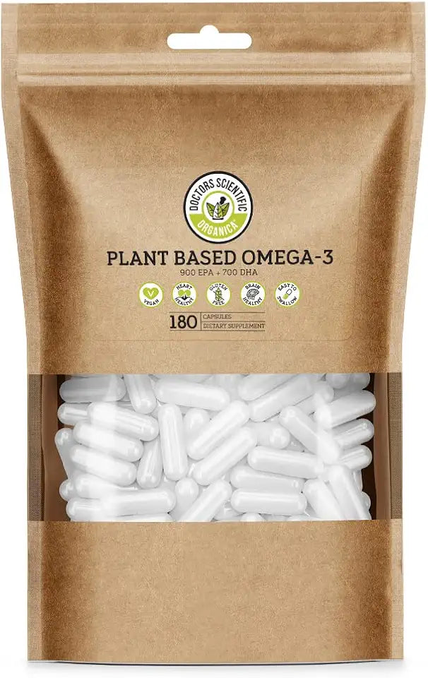 Vegan Omega 3 Algae Supplement 180 Capsules EPA & DHA W3715