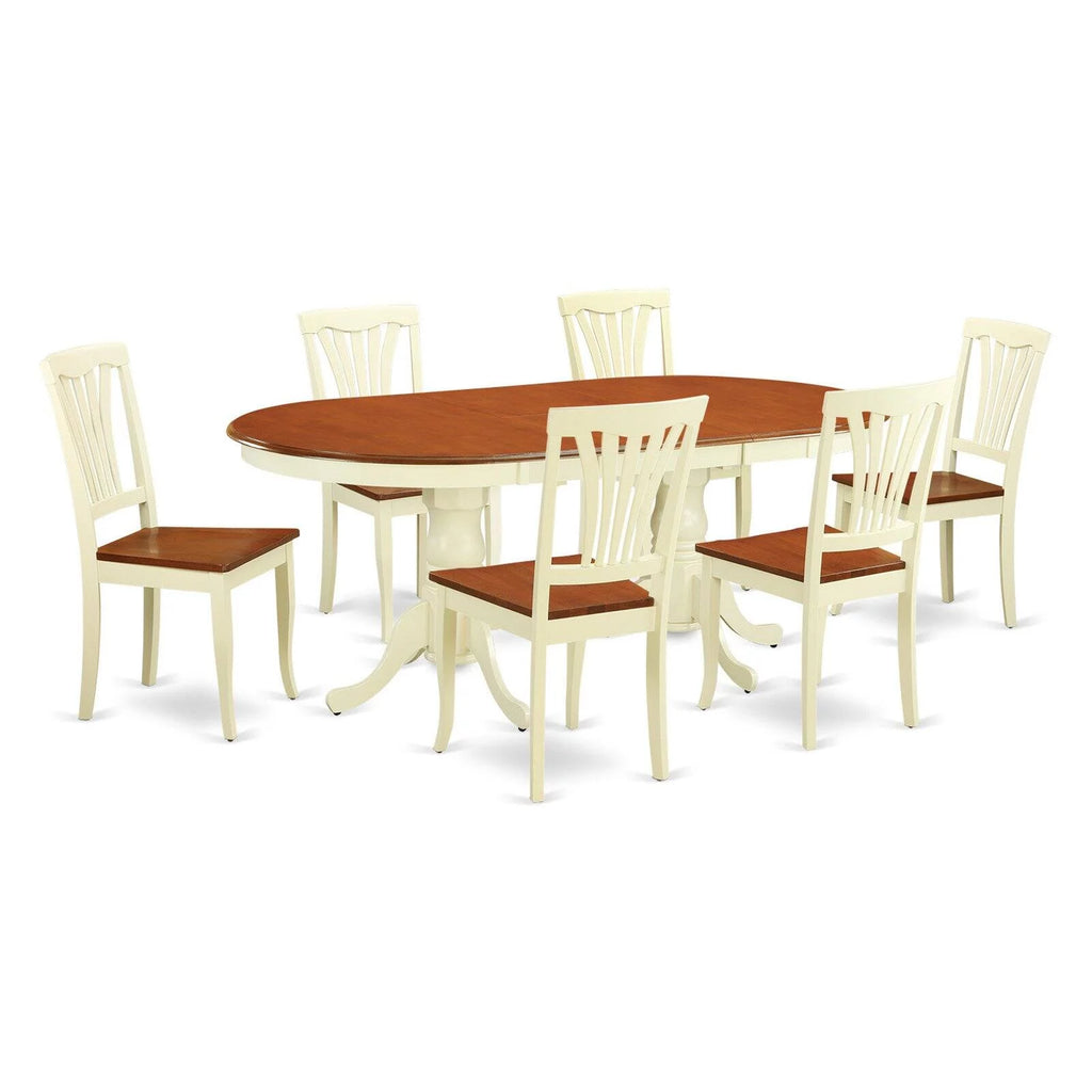 7 Pc Dining Table and 6 Dining Chairs F130