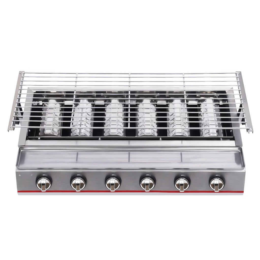 Portable 6 Burner LPG Gas Grill Griddle G4632