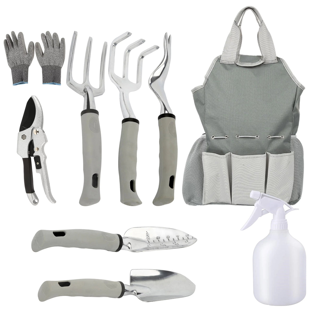 Aluminum Alloy Garden Tool Kit with Storage Tote Bag M308204