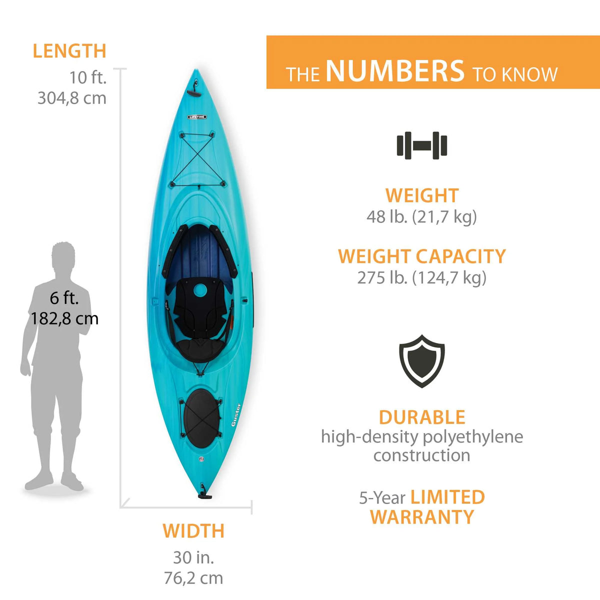 10 ft. Sit-Inside Kayak F145944