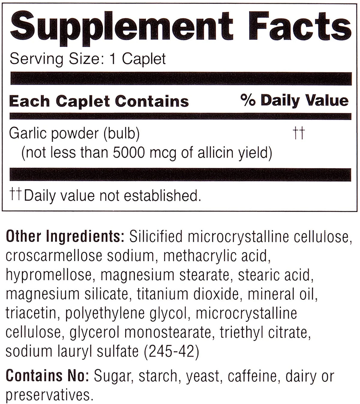 30 Tablets (Pack of 6) Caplets Y174