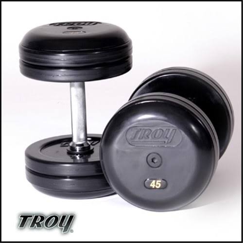 75 Pounds Rubber Encased Pro-Style Dumbbells Sold As Pairs L4609