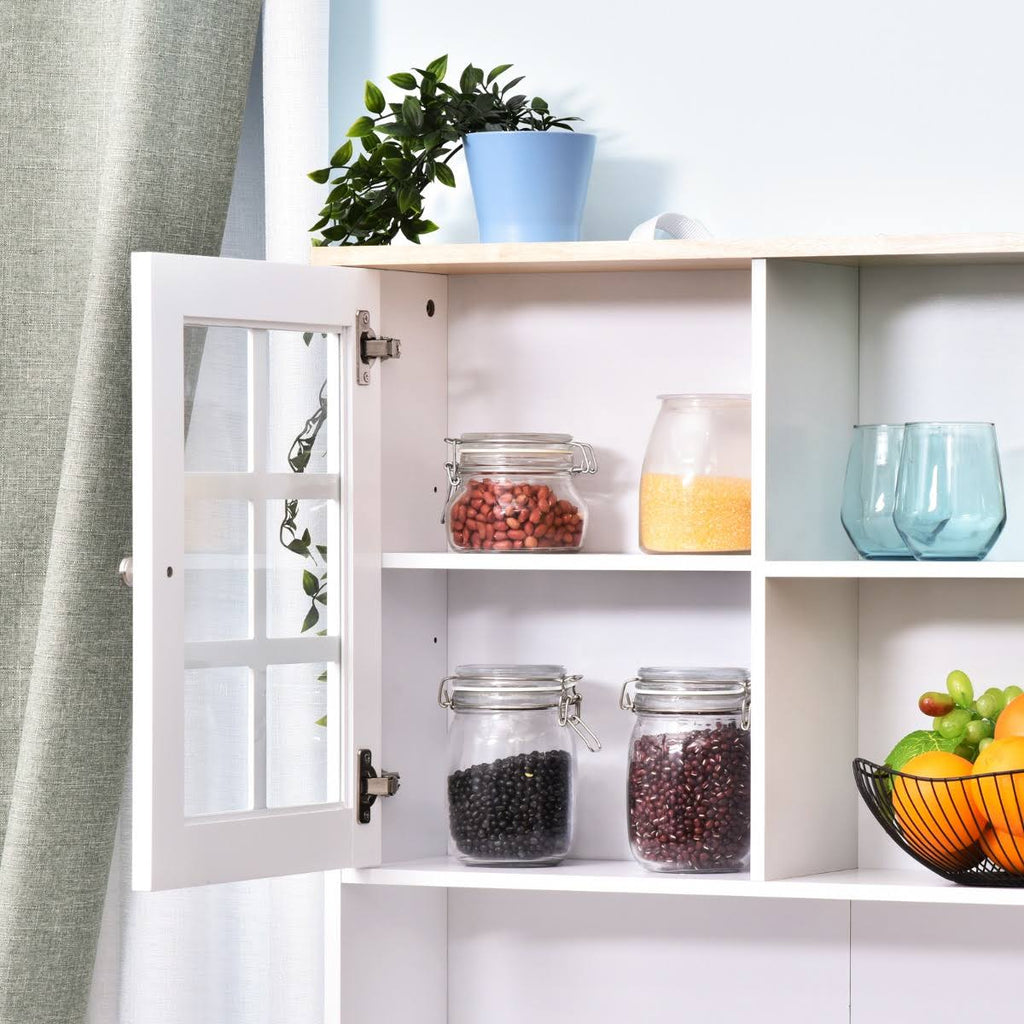 White Kitchen Pantry Cabinet W8659