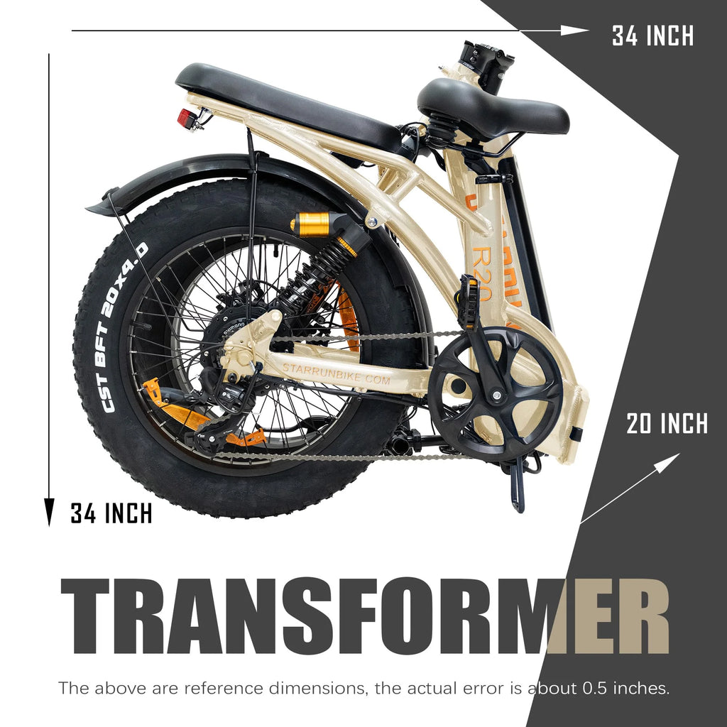 Folding Electric Bike 750W 48V 20Ah Fat Tire M9377