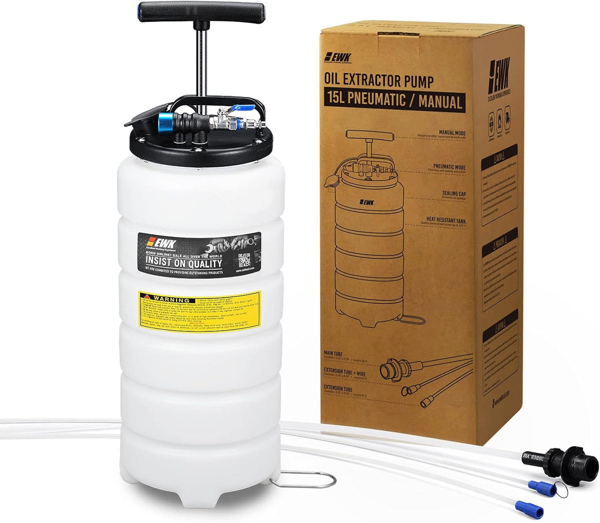 15L Pneumatic/Manual Oil Extractor Pump Q634