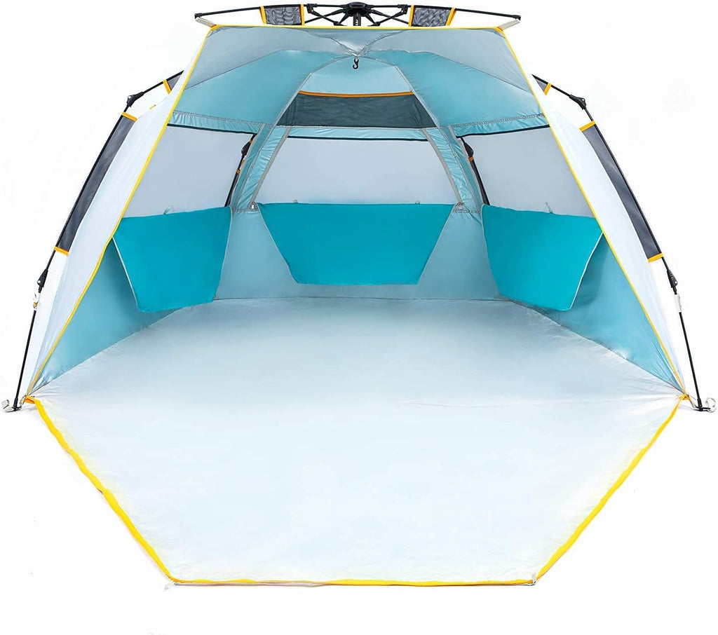 4 Person Instant Beach Tent UPF 50+ Sun Shelter N18738