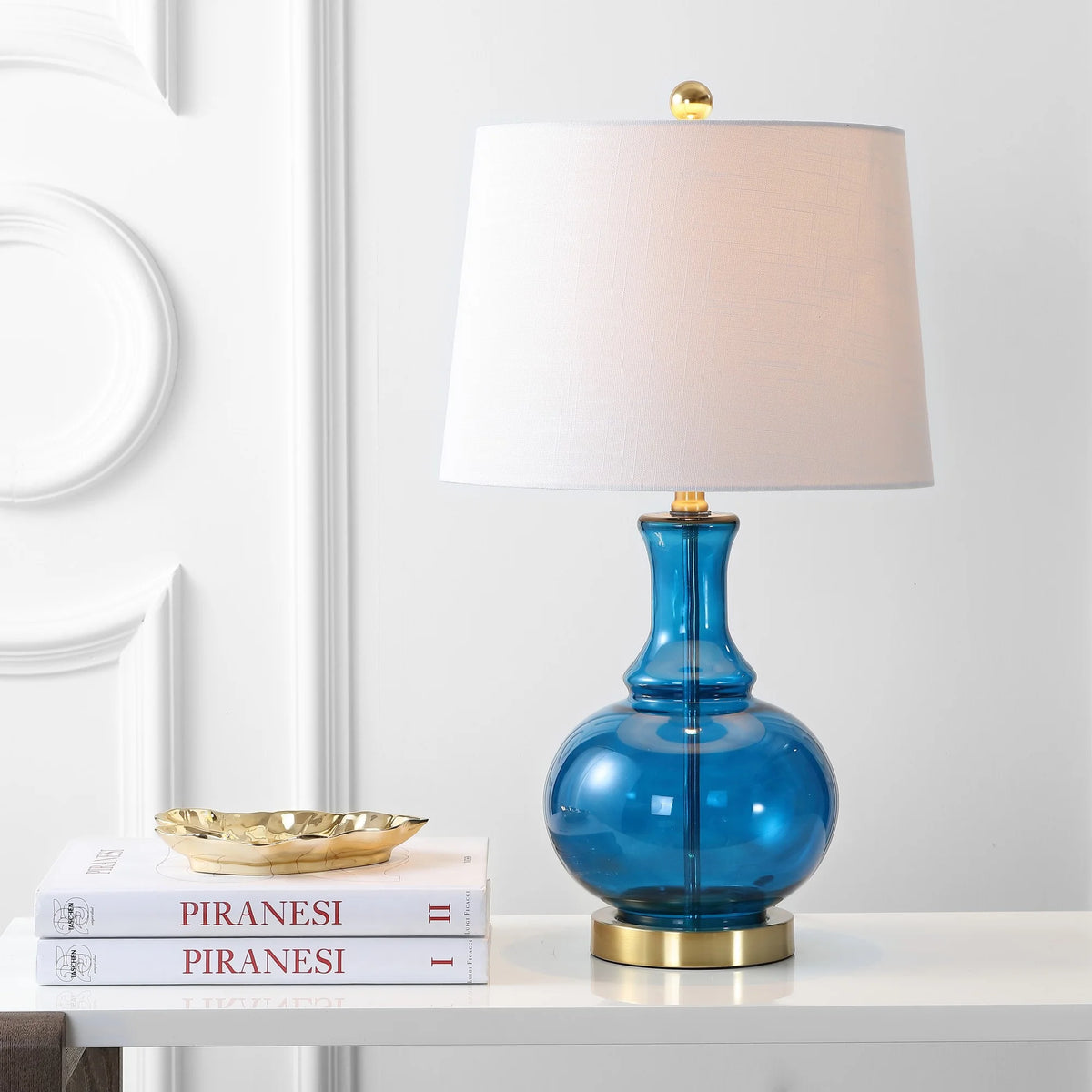Glass LED Table Lamp Set of 2 F4784