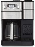 Black/Silver Coffee Center with Built-in Coffee Grinder, Coffeemaker and Single-serve Brewer P312302