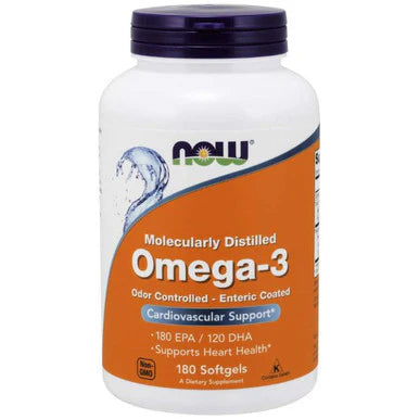 Omega-3 Molecularly Distilled & Enteric Coated 180sg S936