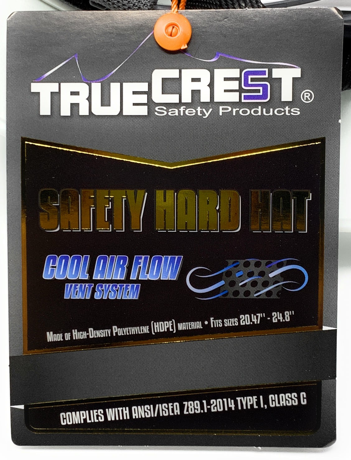 Blue Silver Full Brim Hard Hat with Suspension R965383