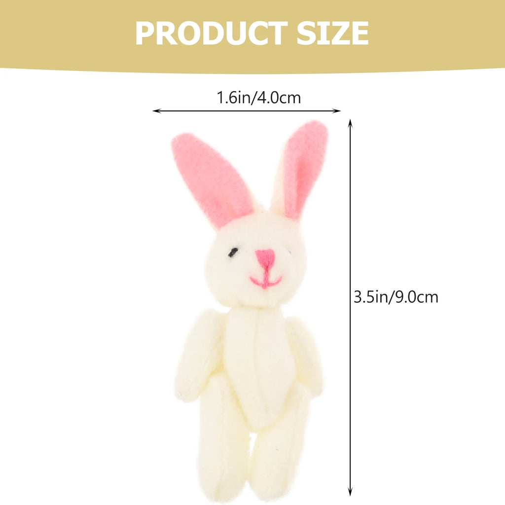 15 Pcs Mini Plush Toy Bunny Stuffed Animal D569